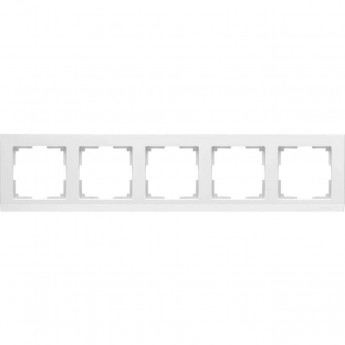 Рамка на 5 постов WERKEL STARK WL04-Frame-05-white белый