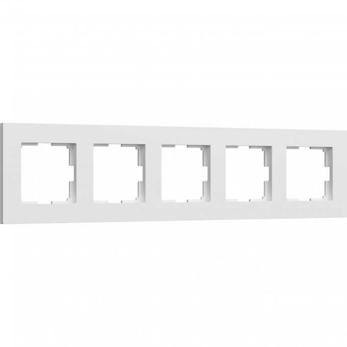 Рамка WERKEL SLAB W0052961 на 5 постов (белый софт) a067786 Рамка WERKEL SLAB W0052961 на 5 постов (белый софт) a067786