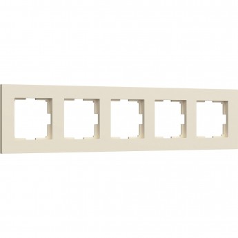 Рамка WERKEL SLAB W0052962 на 5 постов (айвори софт)