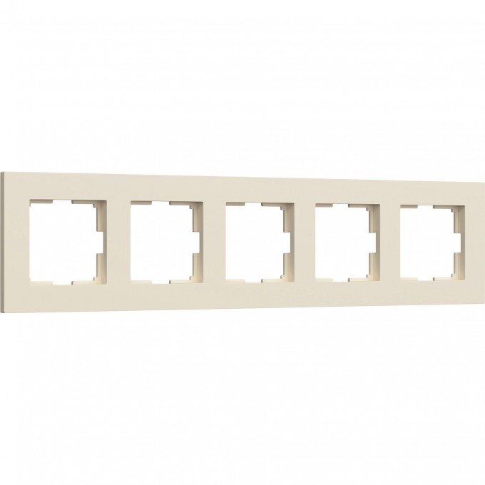 Рамка WERKEL SLAB W0052962 на 5 постов (айвори софт) a067787 Рамка WERKEL SLAB W0052962 на 5 постов (айвори софт) a067787