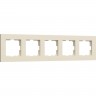 Рамка WERKEL SLAB W0052962 на 5 постов (айвори софт) a067787