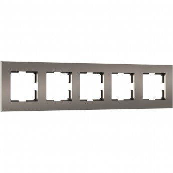 Рамка WERKEL SLAB W0052963 на 5 постов (бронза софт)