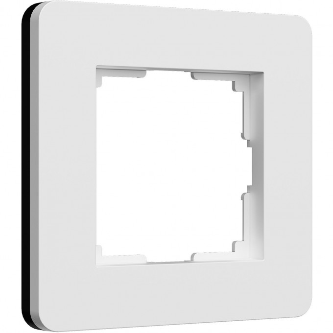 Рамка WERKEL SPLIT W0013068 на 1 пост (белый/черный, soft-touch) a067988 Рамка WERKEL SPLIT W0013068 на 1 пост (белый/черный, soft-touch) a067988