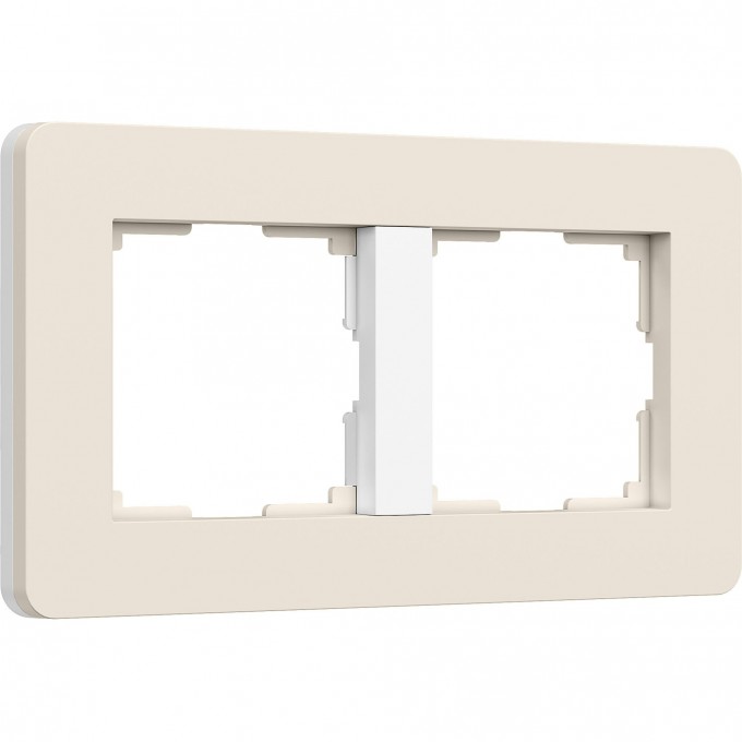 Рамка WERKEL SPLIT W0023066 на 2 поста (айвори/белый, soft-touch) a067254 Рамка WERKEL SPLIT W0023066 на 2 поста (айвори/белый, soft-touch) a067254