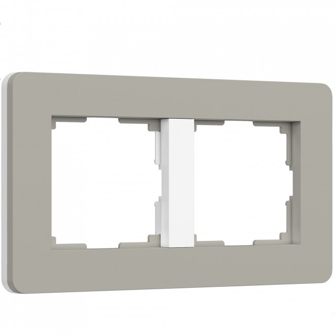 Рамка WERKEL SPLIT W0023067 на 2 поста (дымчатый/белый, soft-touch) a067260 Рамка WERKEL SPLIT W0023067 на 2 поста (дымчатый/белый, soft-touch) a067260