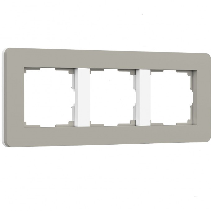 Рамка WERKEL SPLIT W0033067 на 3 поста (дымчатый/белый, soft-touch) a067262 Рамка WERKEL SPLIT W0033067 на 3 поста (дымчатый/белый, soft-touch) a067262