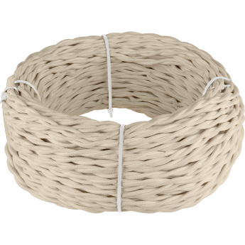 Ретро кабель витой WERKEL 2х2,5 песочный (20 м)