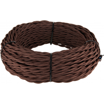Ретро кабель витой WERKEL 3х1,5 (коричневый) 20 м