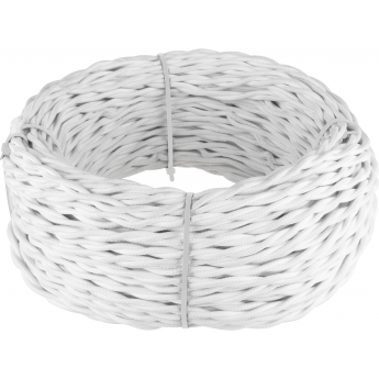 Ретро кабель витой WERKEL W6453301 3х2,5 белый (20 м) Ретро кабель витой WERKEL W6453301 3х2,5 белый (20 м)