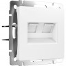 Розетка двойная Ethernet RJ-45 WERKEL W1181161 белый матовый