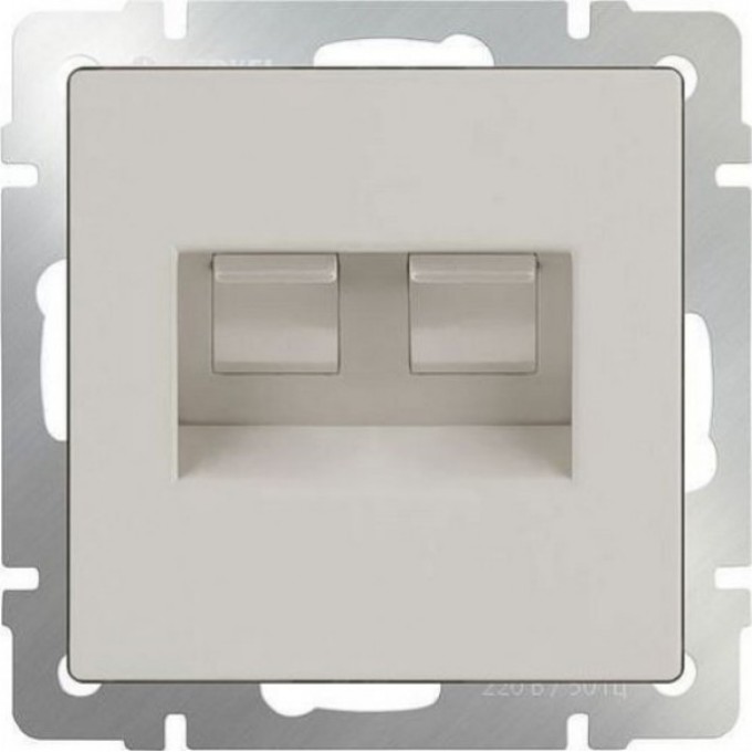 Розетка двойная Ethernet RJ-45 WERKEL WL03-RJ45+RJ45-ivory слоновая кость a033766 Розетка двойная Ethernet RJ-45 WERKEL WL03-RJ45+RJ45-ivory слоновая кость a033766