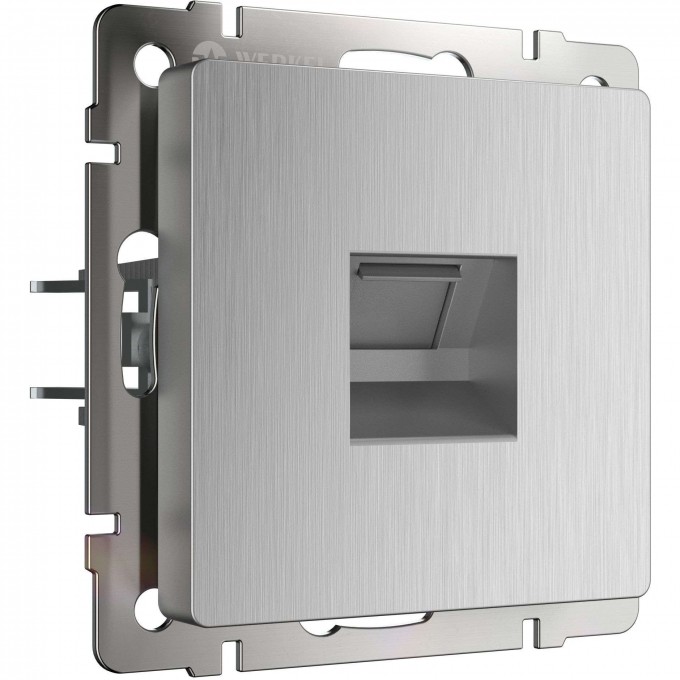 Розетка Ethernet RJ-45 WERKEL W1181009 серебряный рифленый a051360 Розетка Ethernet RJ-45 WERKEL W1181009 серебряный рифленый a051360