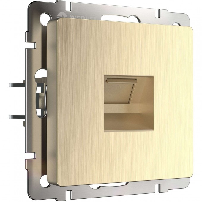 Розетка Ethernet RJ-45 WERKEL W1181010 шампань рифленый a051424 Розетка Ethernet RJ-45 WERKEL W1181010 шампань рифленый a051424