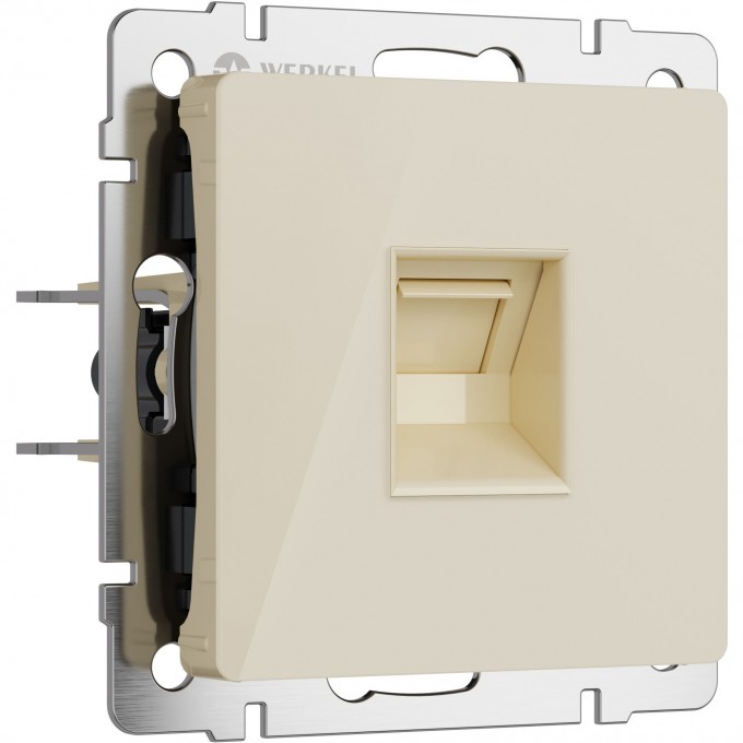 Розетка Ethernet RJ-45 WERKEL W1181043 (айвори акрил) a064064 Розетка Ethernet RJ-45 WERKEL W1181043 (айвори акрил) a064064