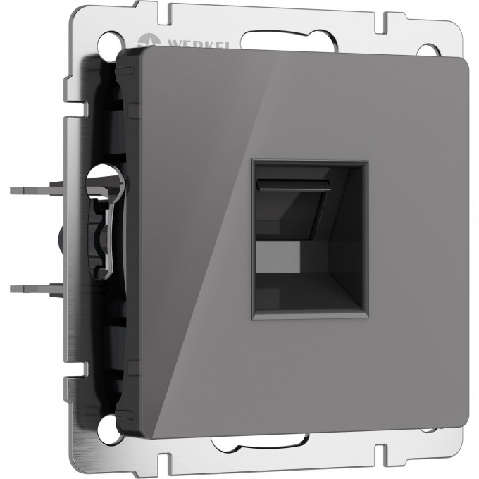Розетка Ethernet RJ-45 WERKEL W1181044 (графит акрил) a064095 Розетка Ethernet RJ-45 WERKEL W1181044 (графит акрил) a064095