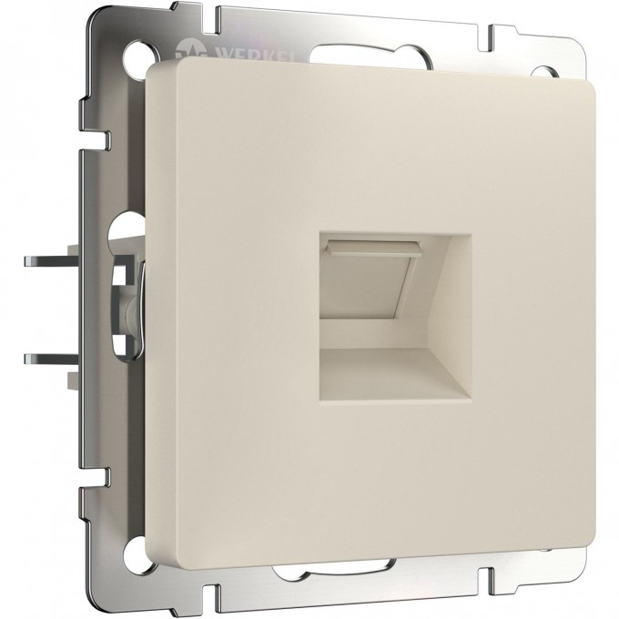 Розетка Ethernet RJ-45 WERKEL W1181062 айвори матовый a062428 Розетка Ethernet RJ-45 WERKEL W1181062 айвори матовый a062428