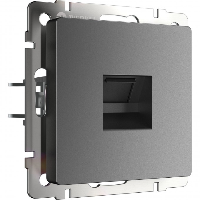 Розетка Ethernet RJ-45 WERKEL W1181064 графит матовый a063108 Розетка Ethernet RJ-45 WERKEL W1181064 графит матовый a063108