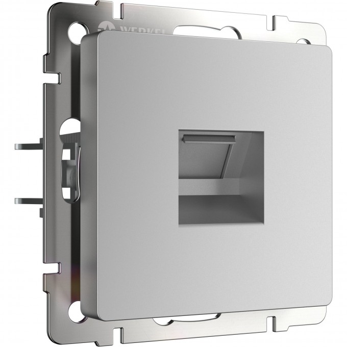 Розетка Ethernet RJ-45 WERKEL WL06-RJ-45 серебряный a029834 Розетка Ethernet RJ-45 WERKEL WL06-RJ-45 серебряный a029834