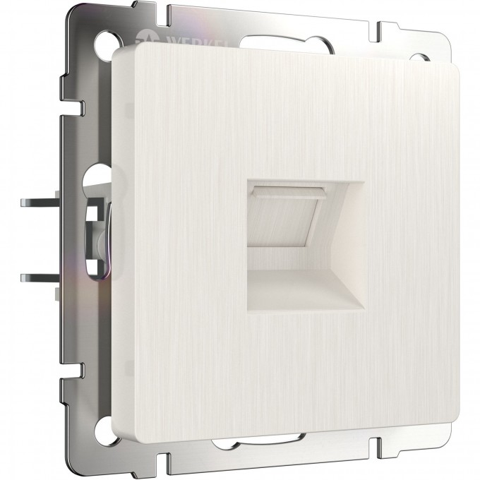 Розетка Ethernet RJ-45 WERKEL WL13-RJ-45 (перламутровый рифленый) a040889 Розетка Ethernet RJ-45 WERKEL WL13-RJ-45 (перламутровый рифленый) a040889