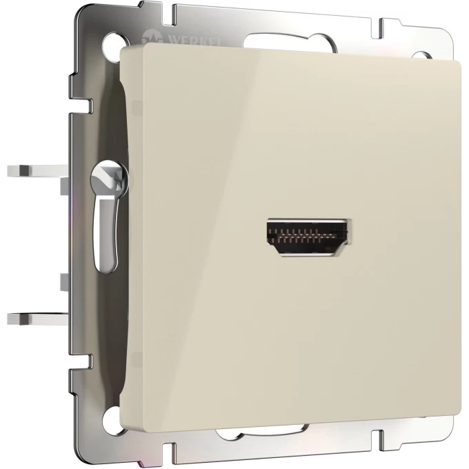 Розетка HDMI WERKEL WL03-60-11 слоновая кость a036555 Розетка HDMI WERKEL WL03-60-11 слоновая кость a036555