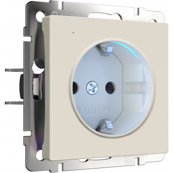 Розетка с подсветкой WERKEL W1171462 W (айвори матовый)