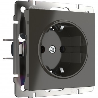 Розетка с заземлением WERKEL WL07-SKG-01-IP20 (серо-коричневый) Розетка с заземлением WERKEL WL07-SKG-01-IP20 (серо-коричневый)