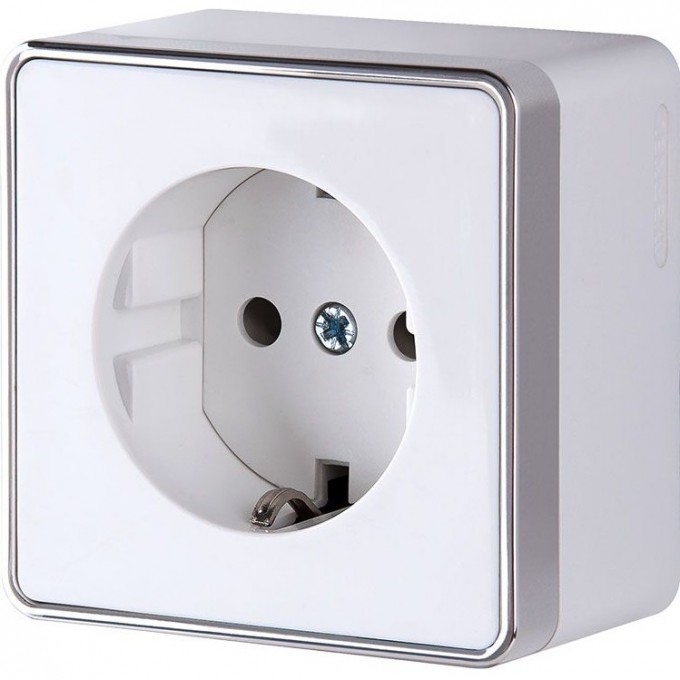 Розетка WERKEL GALLANT WL15-02-02 с заземлением и шторками, белая a036766 Розетка WERKEL GALLANT WL15-02-02 с заземлением и шторками, белая a036766