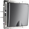 Розетка WERKEL W1171264 влагозащ. с зазем. с защит. крышкой и шторками графит матовый