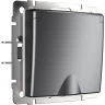 Розетка WERKEL W1171264 влагозащ. с зазем. с защит. крышкой и шторками графит матовый