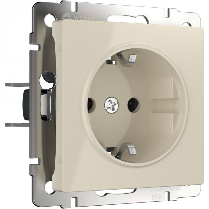 Розетка WERKEL WL03-SKG-01-IP20-ivory с заземлением слоновая кость a028892 Розетка WERKEL WL03-SKG-01-IP20-ivory с заземлением слоновая кость a028892