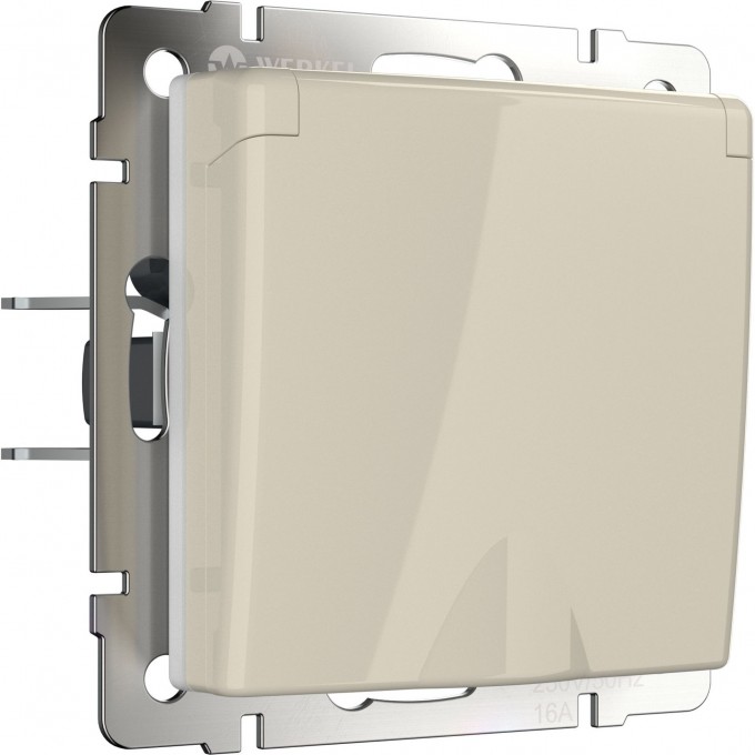 Розетка WERKEL WL03-SKGSC-01-IP44-ivory влагозащ. с зазем. с защит. крышкой и шторками слоновая кость a028894 Розетка WERKEL WL03-SKGSC-01-IP44-ivory влагозащ. с зазем. с защит. крышкой и шторками слоновая кость a028894