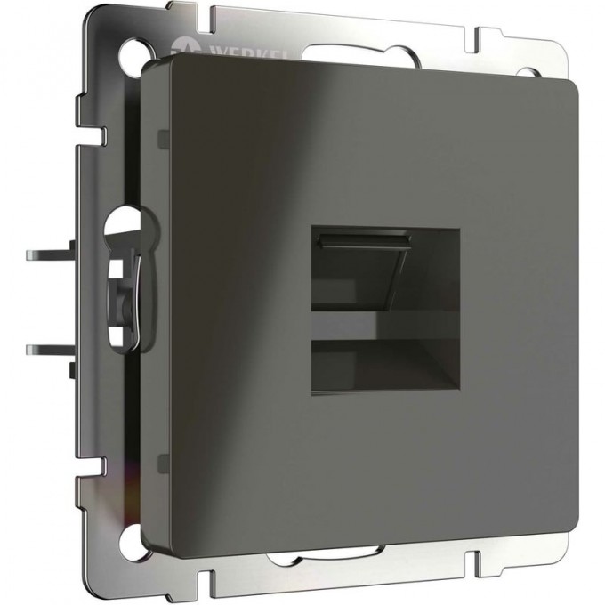 Розетка WERKEL WL07-RJ-45 Ethernet RJ-45 серо-коричневый a029858 Розетка WERKEL WL07-RJ-45 Ethernet RJ-45 серо-коричневый a029858