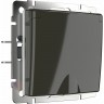 Розетка WERKEL WL07-SKGSC-01-IP44 влагозащищенная с заземление с защитной крышкой и шторками серо-коричневый a029864