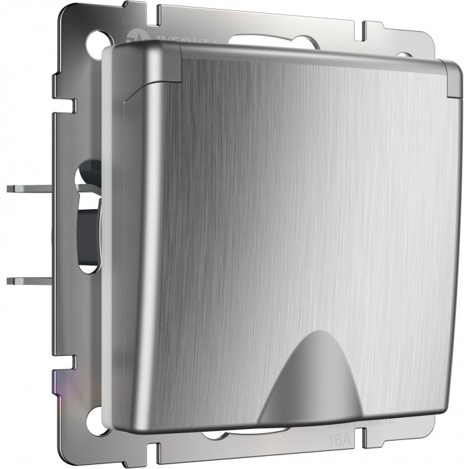 Розетка WERKEL WL09-SKGSC-01-IP44 влагозащ. с зазем. с защит. крышкой и шторками cеребряный рифленый a035650 Розетка WERKEL WL09-SKGSC-01-IP44 влагозащ. с зазем. с защит. крышкой и шторками cеребряный рифленый a035650