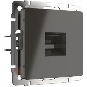 Телефонная розетка WERKEL W1182007 RJ-11 серо-коричневый