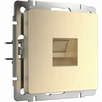Телефонная розетка WERKEL W1182010 RJ-11 шампань рифленый