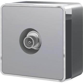 ТВ-розетка оконечная WERKEL GALLANT W5083006 серебряный ТВ-розетка оконечная WERKEL GALLANT W5083006 серебряный