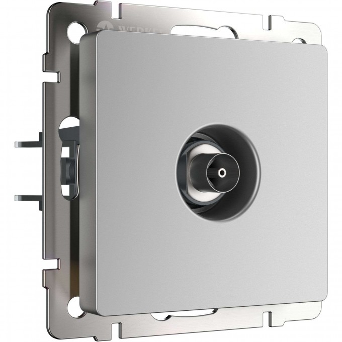 ТВ-розетка оконечная WERKEL W1183006 серебряный a051496 ТВ-розетка оконечная WERKEL W1183006 серебряный a051496