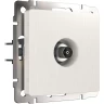 ТВ-розетка оконечная WERKEL W1183013 перламутровый рифленый