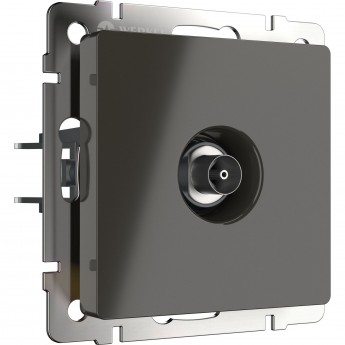 ТВ-розетка оконечная WERKEL WL07-TV серо-коричневый ТВ-розетка оконечная WERKEL WL07-TV серо-коричневый