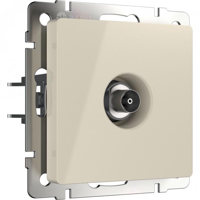 ТВ розетка проходная WERKEL W1184003 слоновая кость a051483 ТВ розетка проходная WERKEL W1184003 слоновая кость a051483