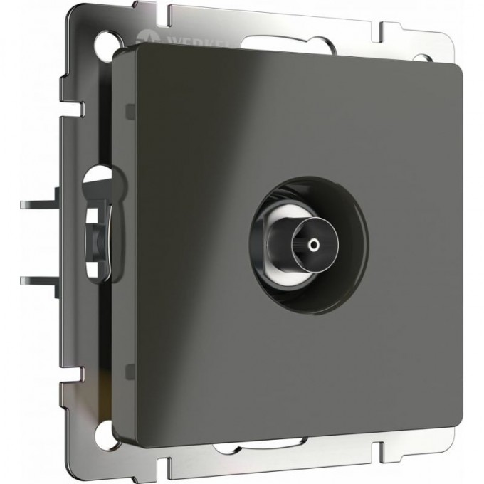 ТВ-розетка WERKEL W1183007 оконечная серо-коричневый a050840 ТВ-розетка WERKEL W1183007 оконечная серо-коричневый a050840