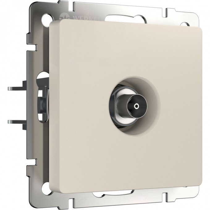 ТВ-розетка WERKEL W1183062 оконечная, айвори матовый a062431 ТВ-розетка WERKEL W1183062 оконечная, айвори матовый a062431