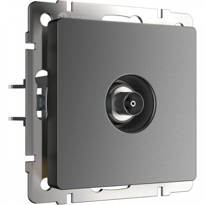 ТВ-розетка WERKEL W1183064 оконечная графит матовый a063109 ТВ-розетка WERKEL W1183064 оконечная графит матовый a063109