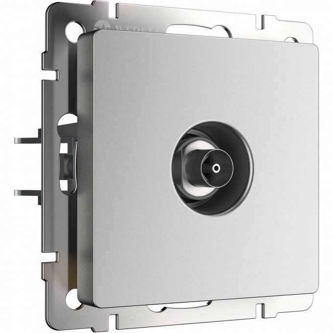 ТВ-розетка WERKEL W1183065 оконечная серебряный матовый a063621 ТВ-розетка WERKEL W1183065 оконечная серебряный матовый a063621