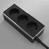 Удлинитель WERKEL GALLANT W6523635 3-х местный, черный/хром (3 м)