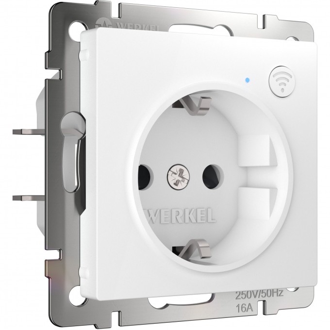 Умная встраиваемая розетка WERKEL W1171601 с заземлением, с защитными шторками, белые a056417 Умная встраиваемая розетка WERKEL W1171601 с заземлением, с защитными шторками, белые a056417