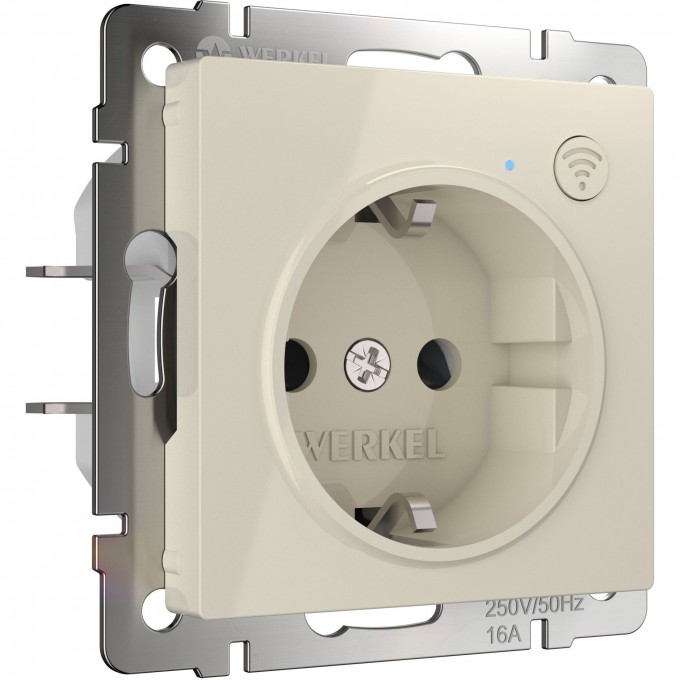Умная встраиваемая розетка WERKEL W1171603 с заземлением, с защитными шторками, слоновая кость a056421 Умная встраиваемая розетка WERKEL W1171603 с заземлением, с защитными шторками, слоновая кость a056421