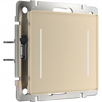 Умный сенсорный выключатель WERKEL W4523011 двухклавишный (шампань) Умный сенсорный выключатель WERKEL W4523011 двухклавишный (шампань)
