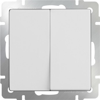 Выключатель двухклавишный WERKEL WL01-SW-2G белый